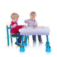 3-Inch-Furniture-Risers_Image-Set_Stack-Table-Neon-Blue_Match