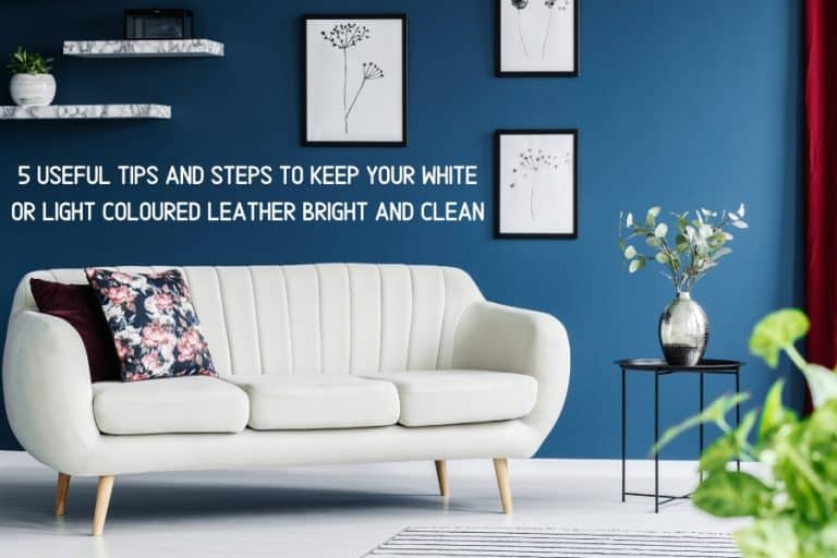 5 useful tips on how to keep white leather clean Furniture Care Products