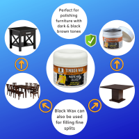 AFC Furniture Wax Black Uses Wheel