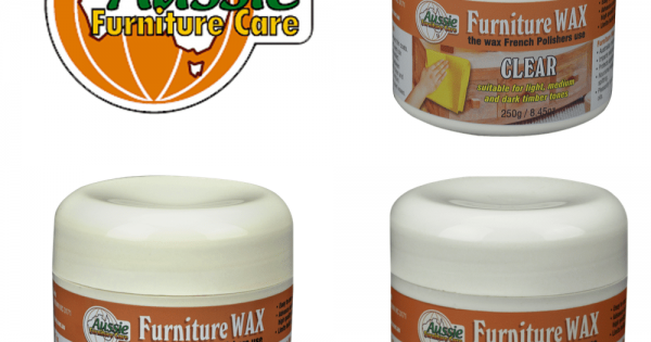 3 Jars of Furniture Wax Clear Brown & Black