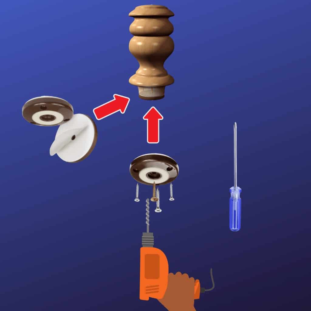 Furniture Gripper 50mm Round Floor Protector Furniture Care Products