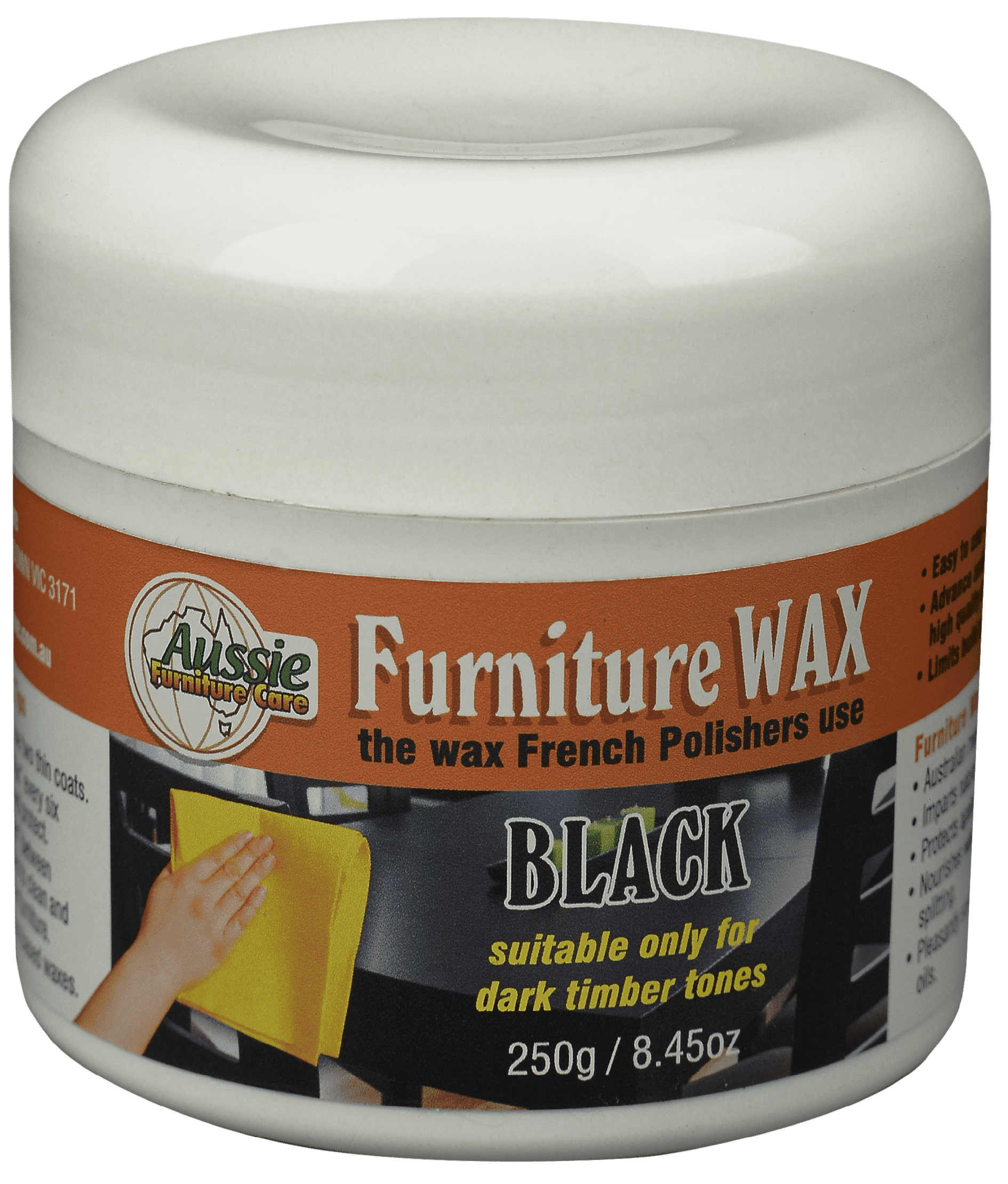 Furniture Wax Beeswax Paste Black 250gr Furniture Care Products