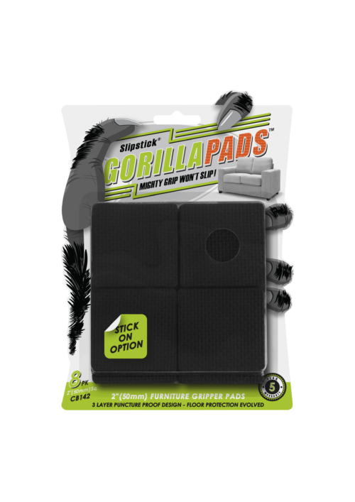 Packet of Slipstick Gorilla Pads-Furniture Grippers.