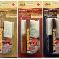 Furniture First Aid Kits 3 colours displayed, light brown, medium brown, dark brown