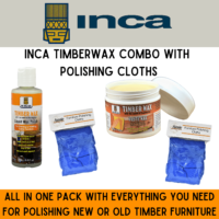 Inca Timberwax Combo Furniture Polishing Kit For Timber & Veneer