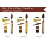 Scratch Fix Pens 3 Pack Light-Medium & Dark Brown