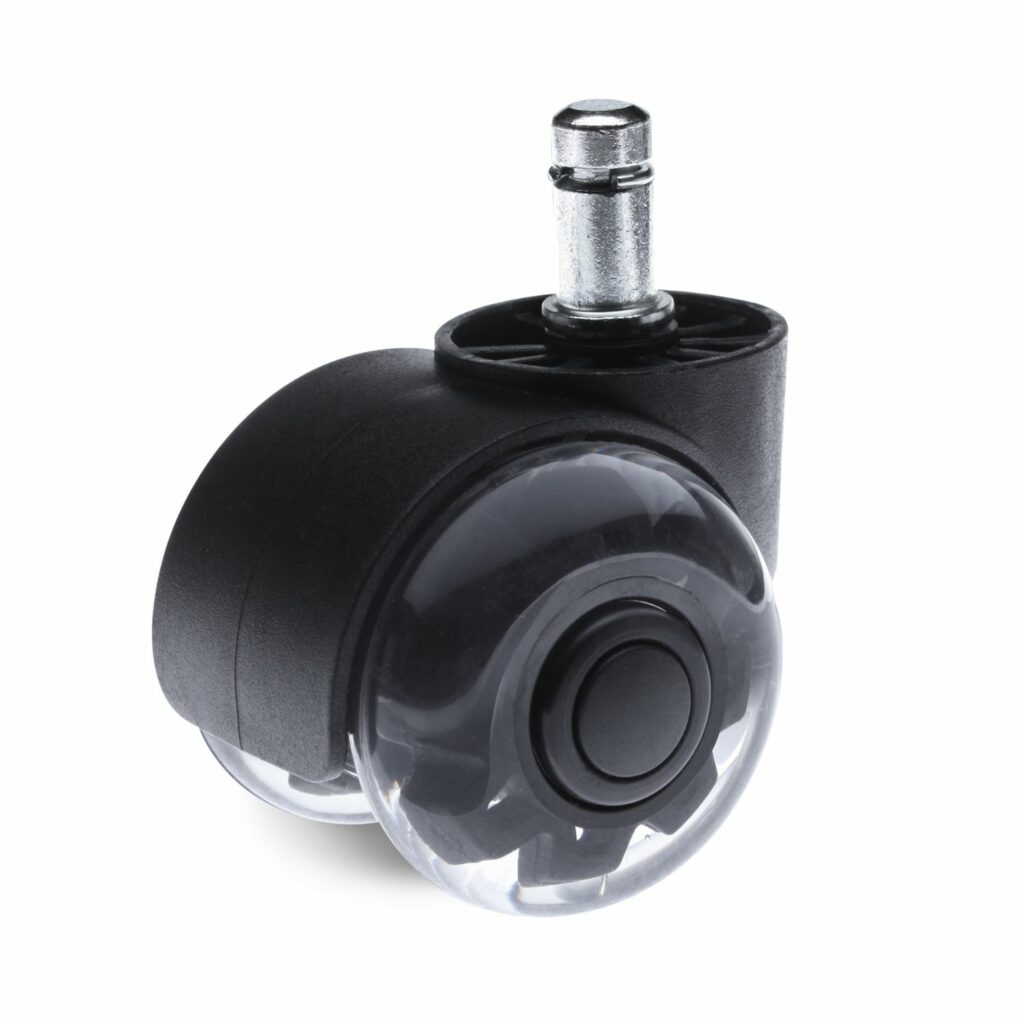 Slipstick Replacement Office Chair Rubber Castor Wheels 5 Pk