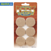 Slipstick Felt CB017 38mm Round Felt Floor Protectors