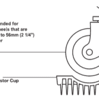 Slipstick Foot Carpet Castor Cups-CB420