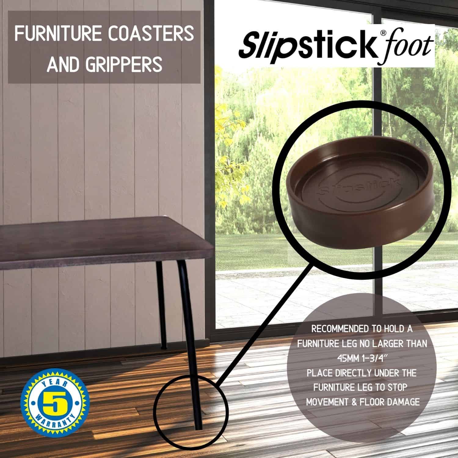 CB520CB525 Slipstick Foot Furniture Leg Coasters Furniture Care Products
