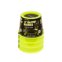 Slipstick Glow in the Dark 3 inch 75mm Bed Risers/Furniture Risers
