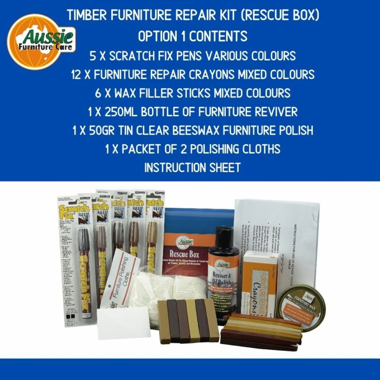 Basic Timber Furniture Repair Kit Rescue Box Option 1 Furniture Care Products